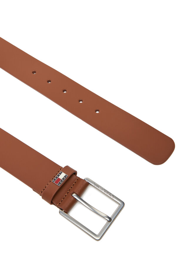 Tommy Jeans Curea pentru Bărbați Tommy Jeans Tjm Flag Leather 4.0 AM0AM13416 Maro