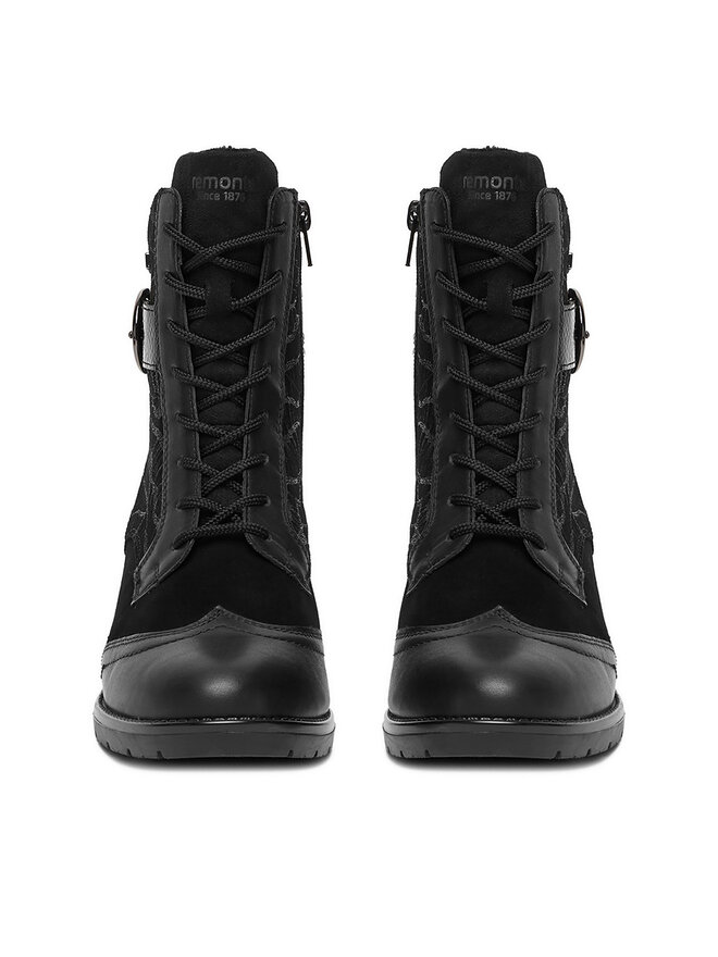 Remonte Schnürschuhe Remonte D2A77-02 Schwarz