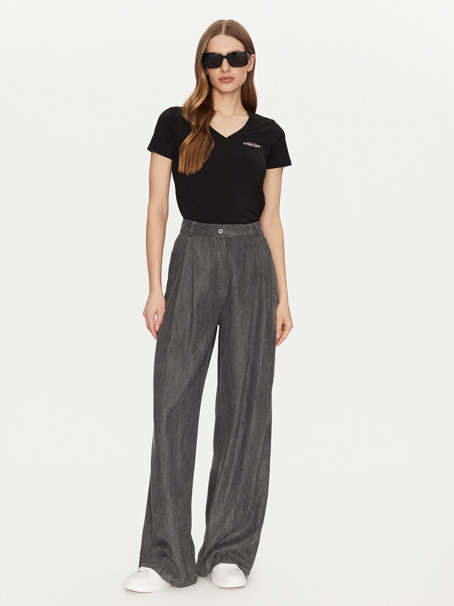 Guess Jeans Guess Jeans Футболка W4YI23 J1314 Чорний Slim Fit