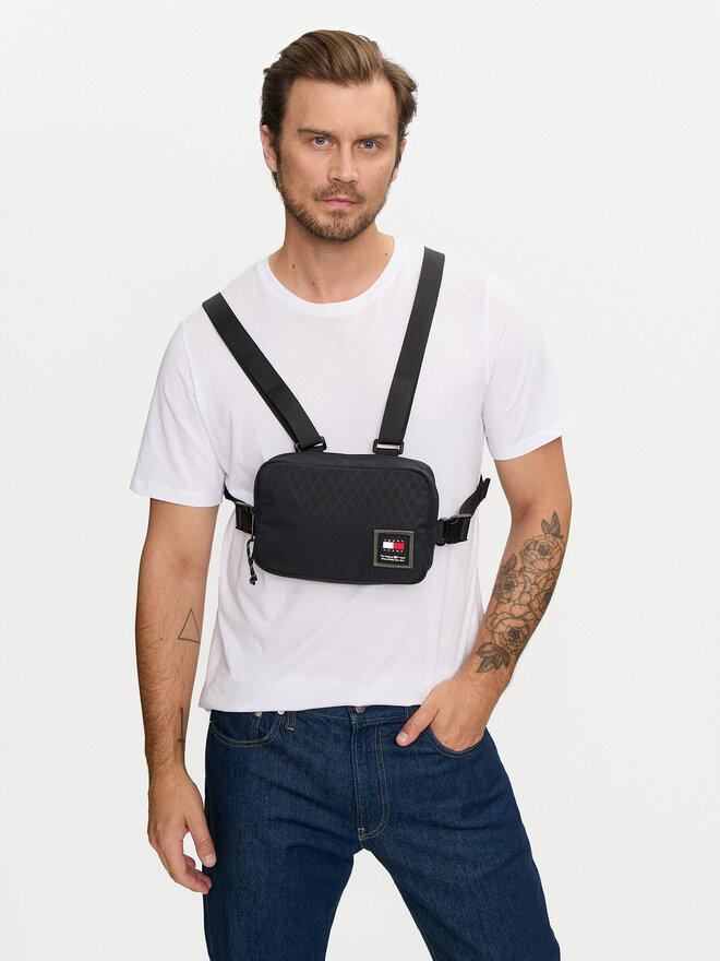 Tommy Jeans Borsellino Tommy Jeans Tjm Purpose Chest Bag AM0AM12391 Nero