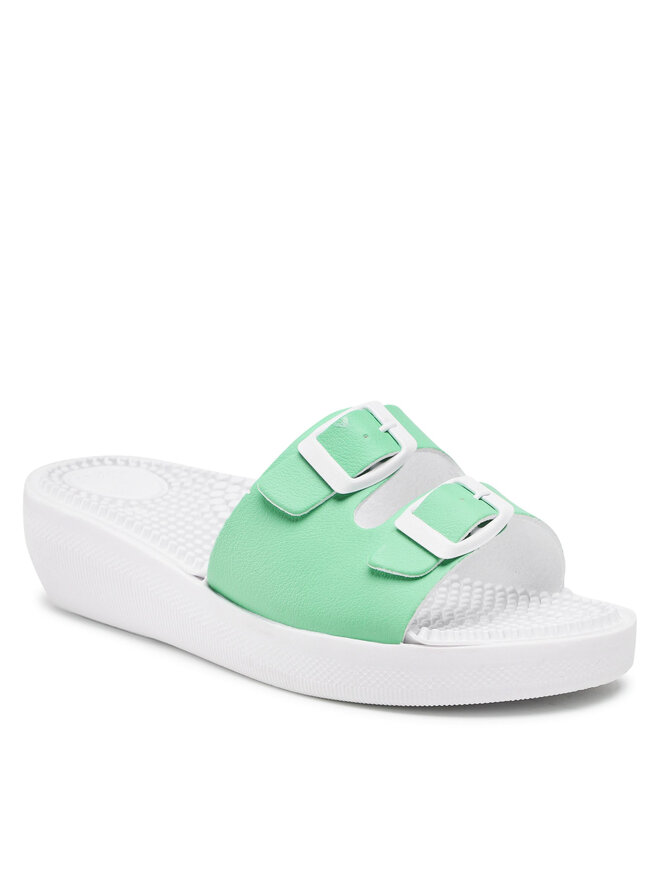 Mules sandales de bain Saniflex 1024 6 Vert chaussures