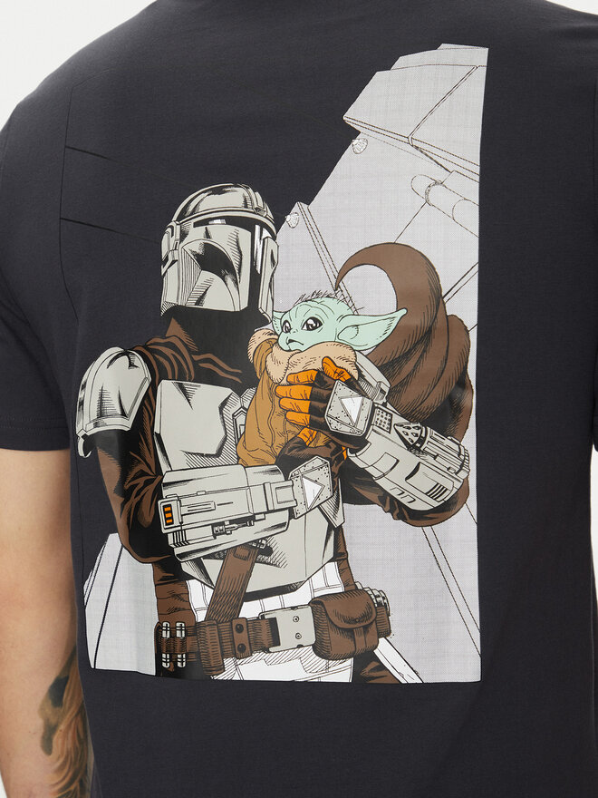 adidas adidas Marškinėliai Star Wars The Mandalorian™ JI5716 Pilka Regular Fit