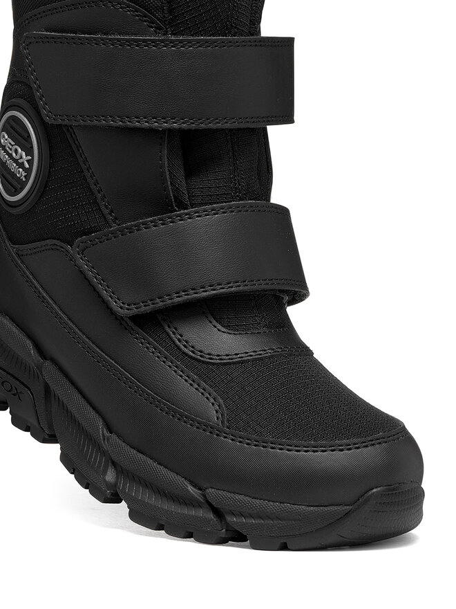 Geox Schnürschuhe Geox J Flexyper Plus Boy B Abx J66LCG 0FU54 C9999 M Schwarz