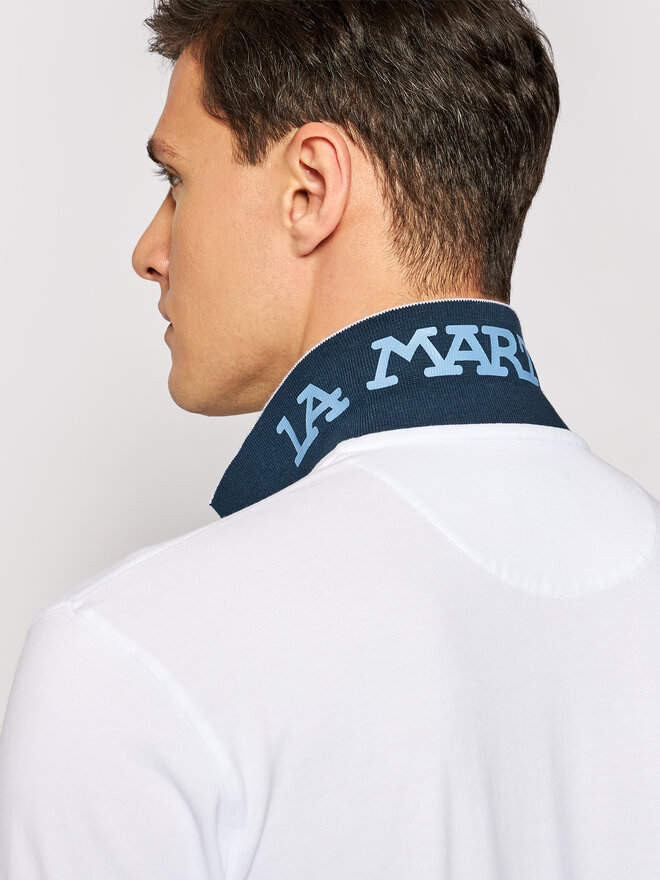 La Martina La Martina Pólóing CCMP01 PK001 Fehér Regular Fit