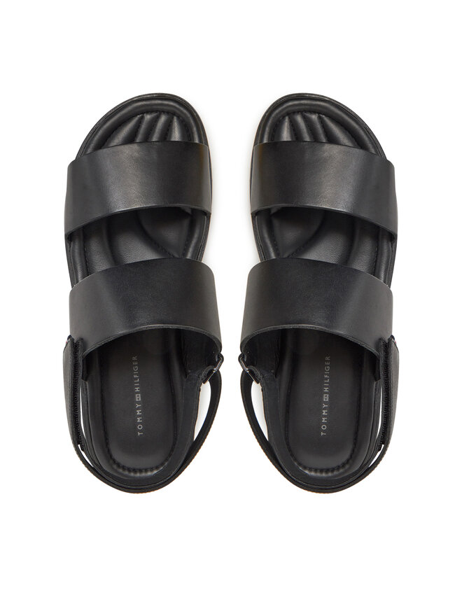 Tommy Hilfiger Sandały Tommy Hilfiger Premium Hilfiger Strappy Lh Sand FM0FM05356 Czarny