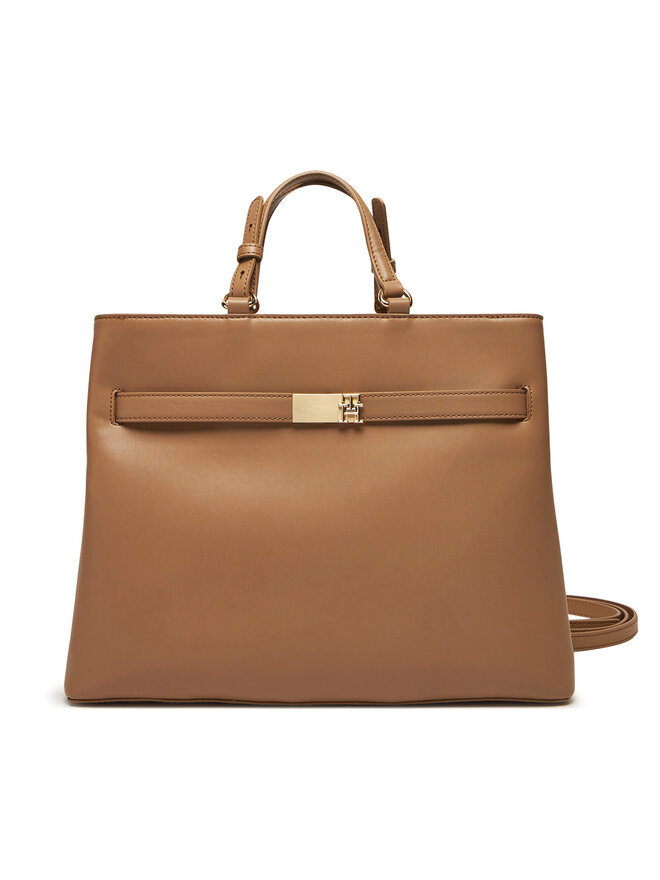Tommy Hilfiger Bolso Tommy Hilfiger Heritage Satchel AW0AW17211 Marrón