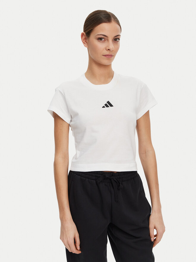 adidas adidas Camiseta Future Icons Small Logo Baby JE4001 Blanco Slim Fit