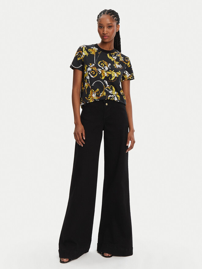 Versace Jeans Couture Versace Jeans Couture Футболка 78HAH613 Чорний Regular Fit