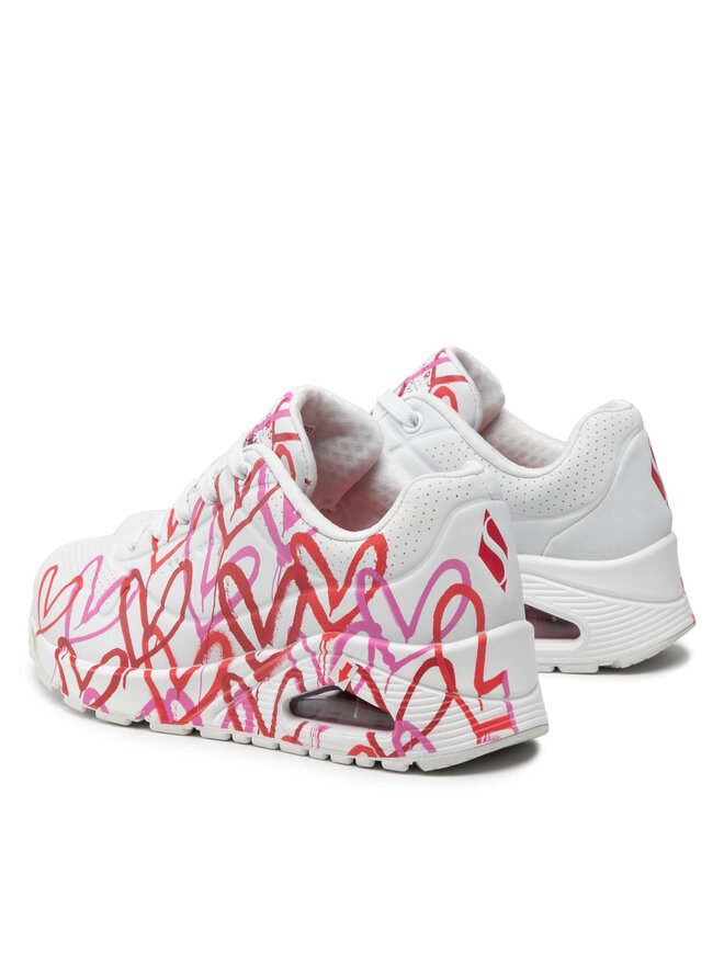 Skechers Sneakersy Skechers Uno Spread The Love 155507/WRPK Bílá