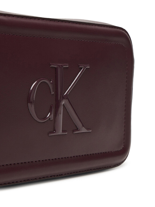 Calvin Klein Handtasche Calvin Klein Bold Ck Camera Bag LV04F3220G Dunkelrot