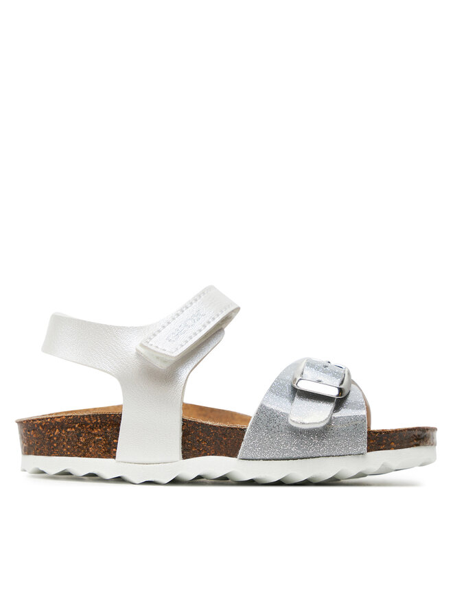 Geox Sandály Geox B Sandal Chalki Girl B922RA 0NFKC C0007 M Bílá