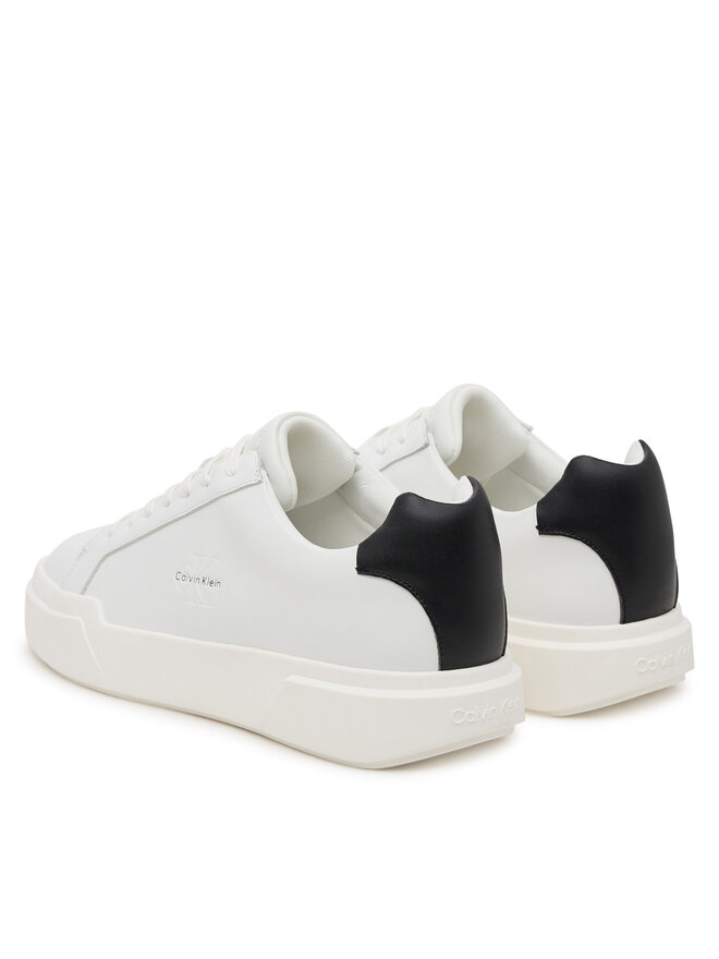 Calvin Klein Сникърси Calvin Klein Chunky Cupsole Laceup Lth YM0YM01344 Бял