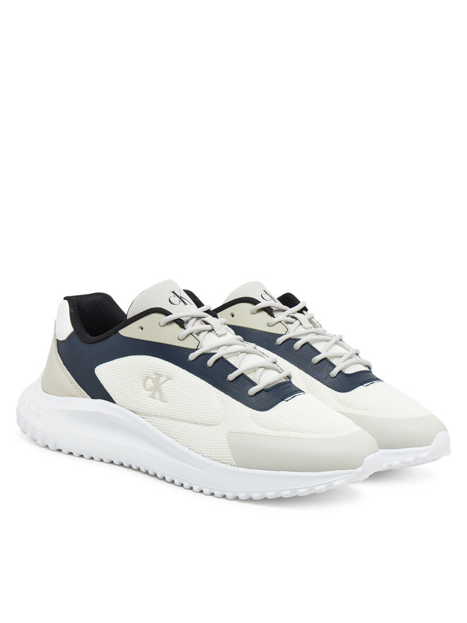Calvin Klein Jeans Sneakers Calvin Klein Jeans Eva Runner Low Mesh Mix YM0YM01185 Écru
