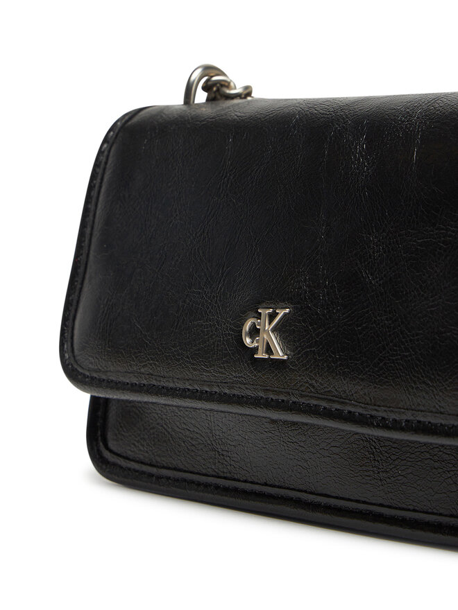 Calvin Klein Jeans Soma Calvin Klein Jeans Chain Mini Ew Flap LV04K3085G Melns