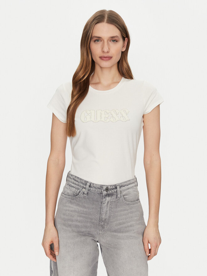 Guess Guess Футболка W5GI42 J1314 Écru Regular Fit