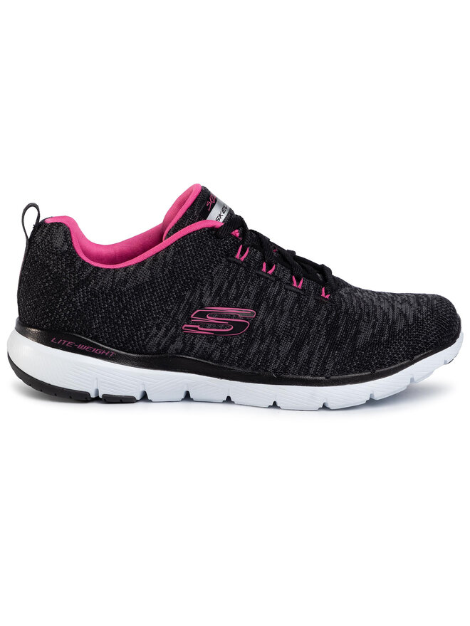 Sneakers Skechers Flex Appeal 3.0 13062 BKHP Schwarz eschuhe