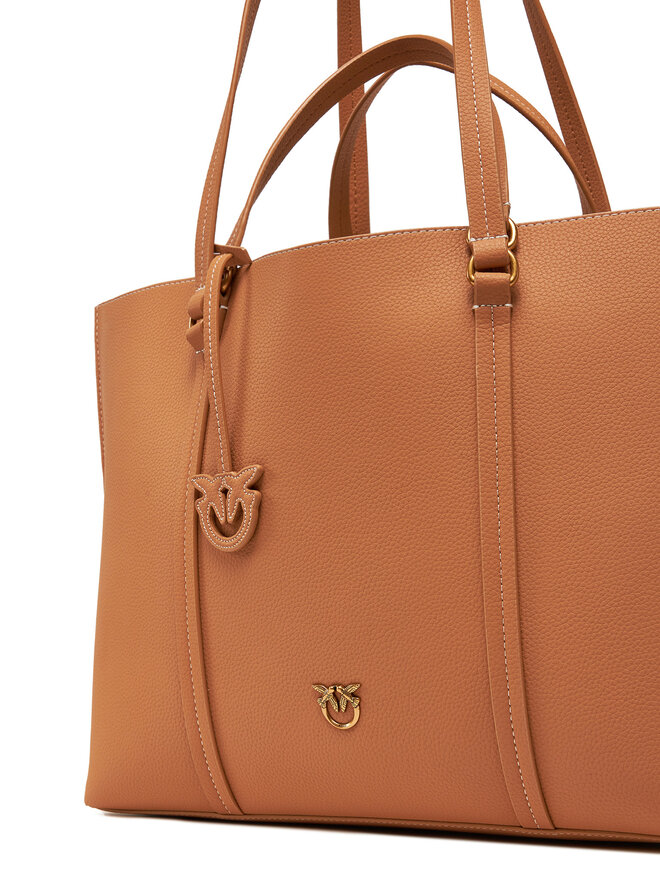 PINKO Torebka PINKO Carrie Shopper Big AI 24-25 PLTT 102832 A1LF Beżowy