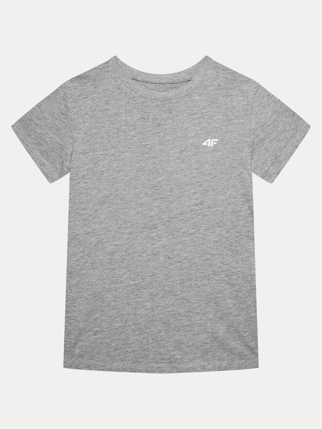 4F 4F Marškinėliai 4FJWMM00TTSHF1658 Pilka Slim Fit