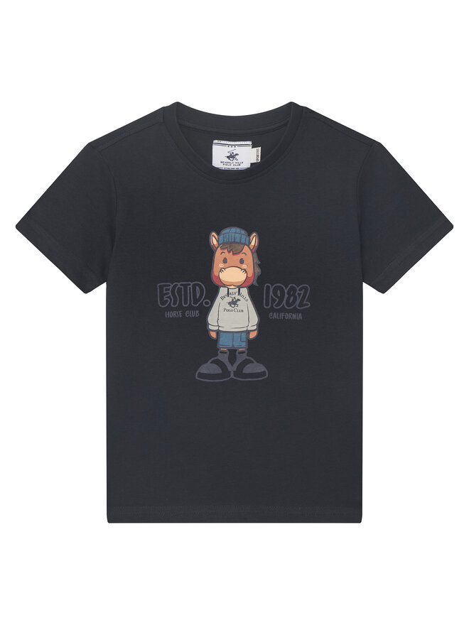 Beverly Hills Polo Club Beverly Hills Polo Club T-Shirt P-SS26B-TS0135 Dunkelblau Regular Fit