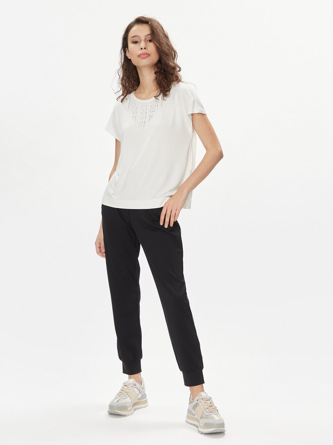 Liu Jo Liu Jo Camiseta TA4194 JS360 Écru Regular Fit