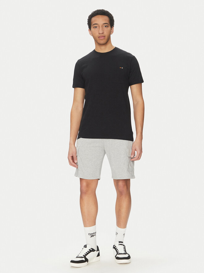 INDICODE INDICODE T-Shirt Inandorra 41-104 Μαύρο Regular Fit