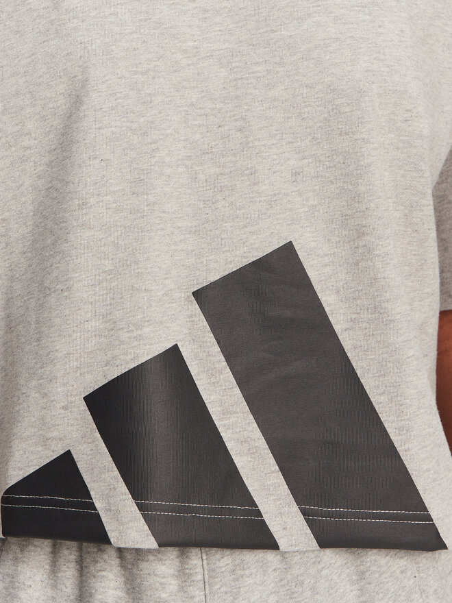adidas adidas Футболка Essentials Big Logo Boyfriend JG8738 Сірий Loose Fit