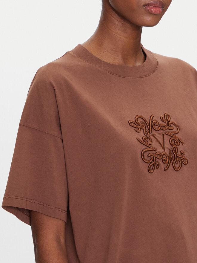 ViCOLO ViCOLO T-shirt RD0119 Smeđa Regular Fit