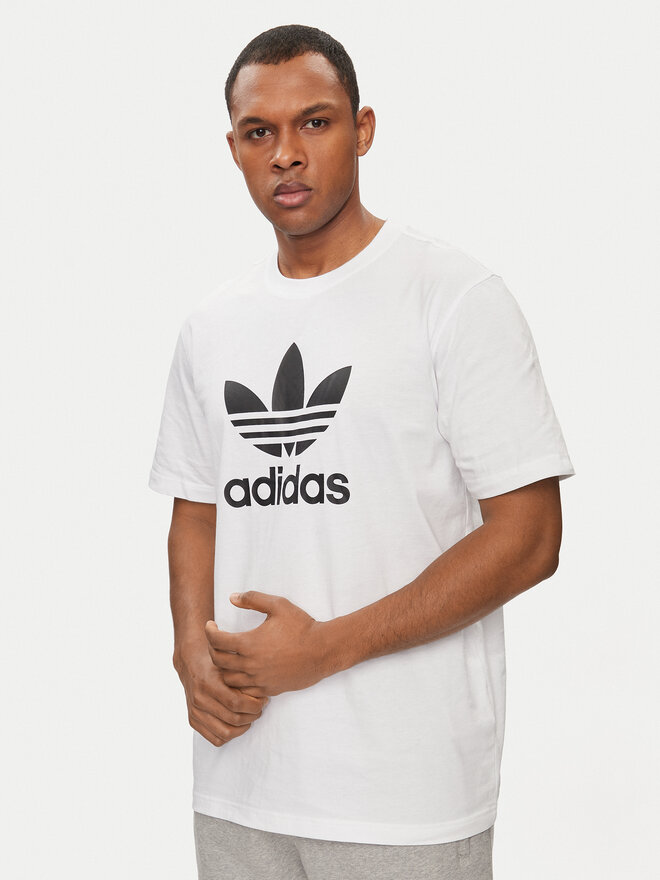 adidas adidas Marškinėliai adicolor Trefoil IV5353 Balta Regular Fit