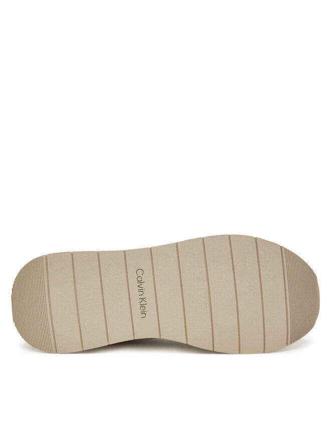 Calvin Klein Sneakersy Calvin Klein Low Prof Runn Laceup Cv Mix HM0HM01723 Beżowy