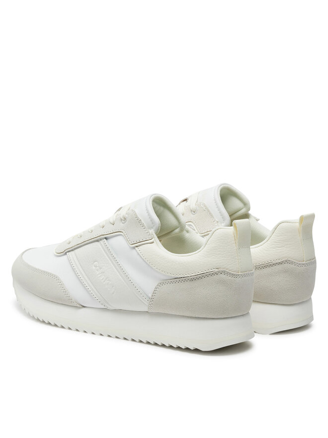 Calvin Klein Sneakers Calvin Klein Low Top Lace Up Mix HM0HM01554 Bianco