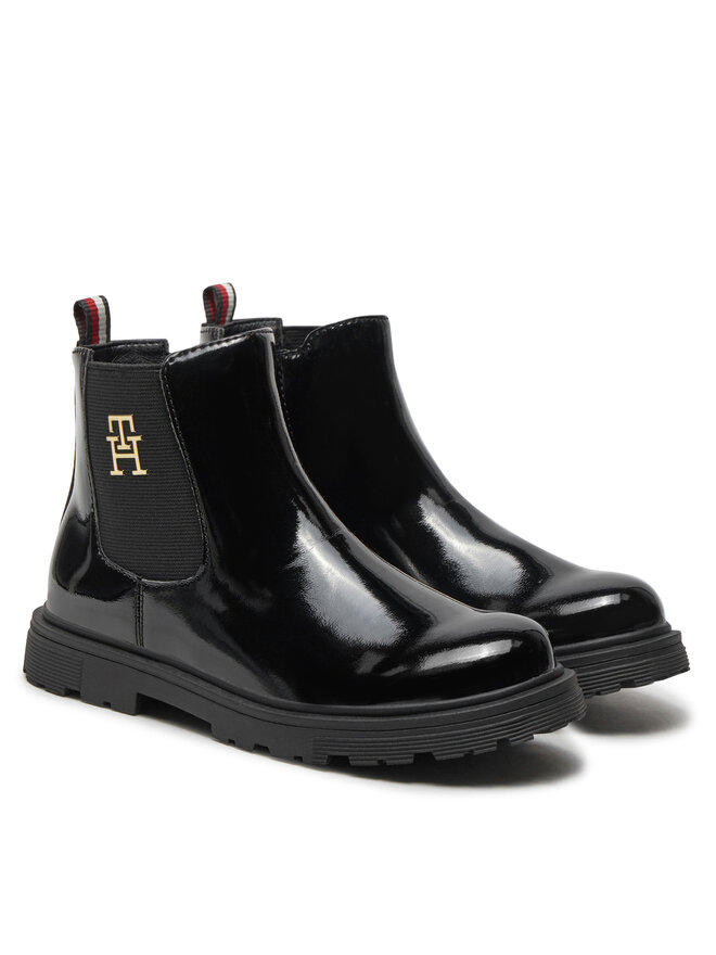 Tommy Hilfiger Ботильйони Tommy Hilfiger Chelsea Boot T1A5-33563-0343 S Чорний