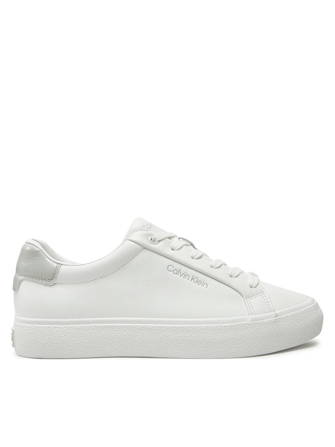 Calvin Klein Sneakersy Calvin Klein Vulc Lace Up Texture Fox - Lth HW0HW02439 Biały