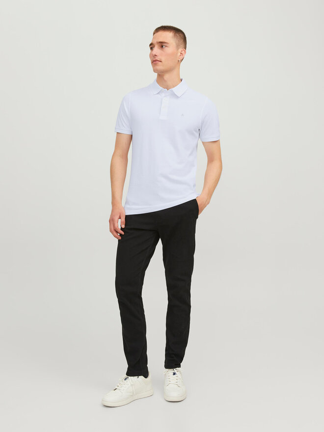 Jack&Jones Jack&Jones Polo marškinėliai Paulos 12136668 Balta Slim Fit