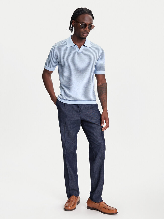 United Colors Of Benetton United Colors Of Benetton Pólóing 1094K301J Kék Regular Fit