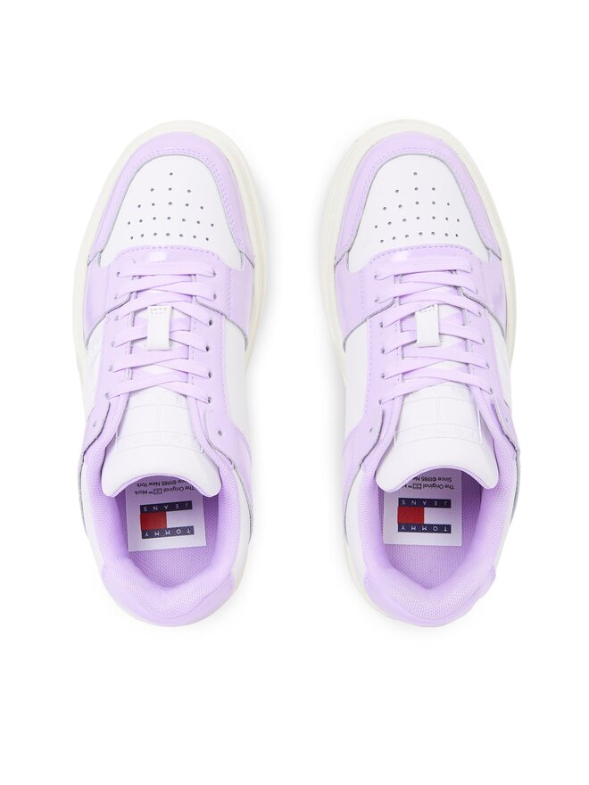 Tommy Jeans Sneakersy Tommy Jeans The Brooklyn Patent EN0EN02528 Fioletowy