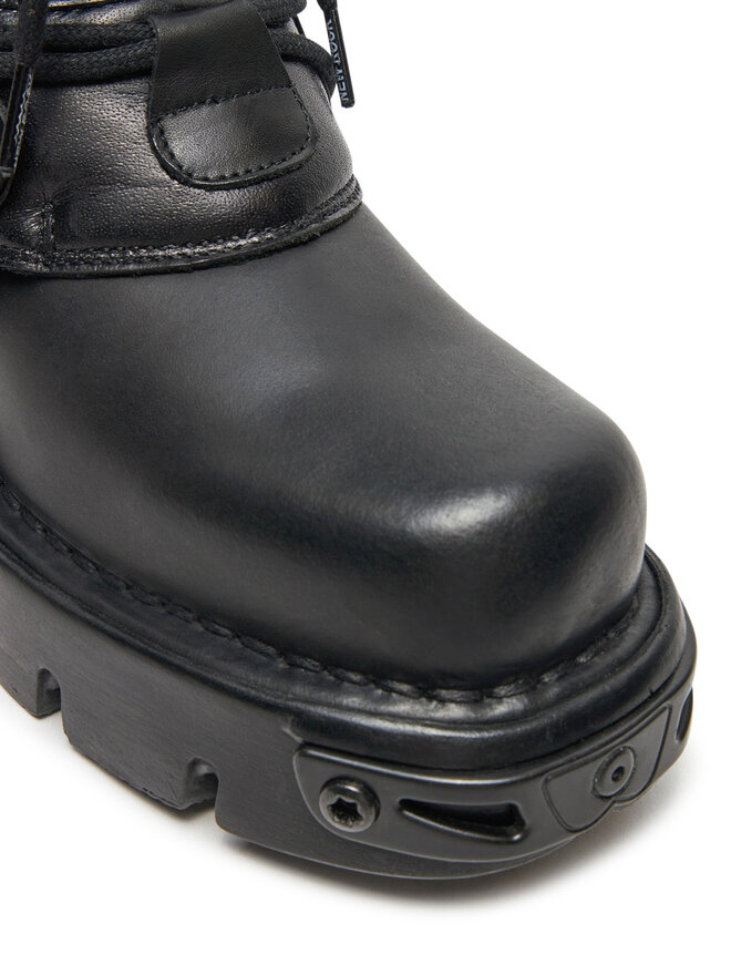 NEW ROCK Schnürstiefel NEW ROCK M-391-S18 Schwarz
