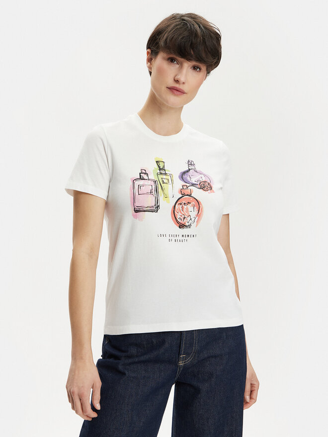 ONLY ONLY Marškinėliai Pretty 15316596 Balta Regular Fit