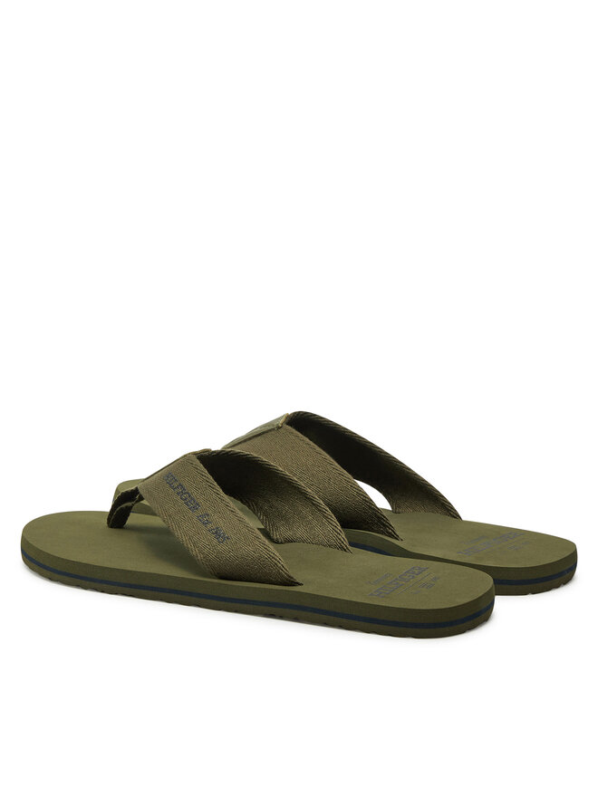Tommy Hilfiger Japonke Tommy Hilfiger Hilfiger 85 Beach Sandal FM0FM05339 Zelena