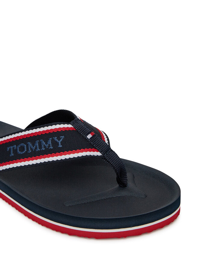 Tommy Hilfiger Japonki Tommy Hilfiger Comfort Hilfiger Beach Sandal FM0FM05510 Granatowy