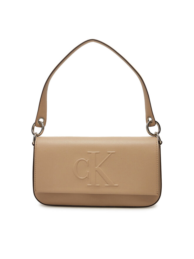 Calvin Klein Jeans Сумка Calvin Klein Jeans Sculpted Flap Shoulder Pouch25 LV04K3148G Бежевий