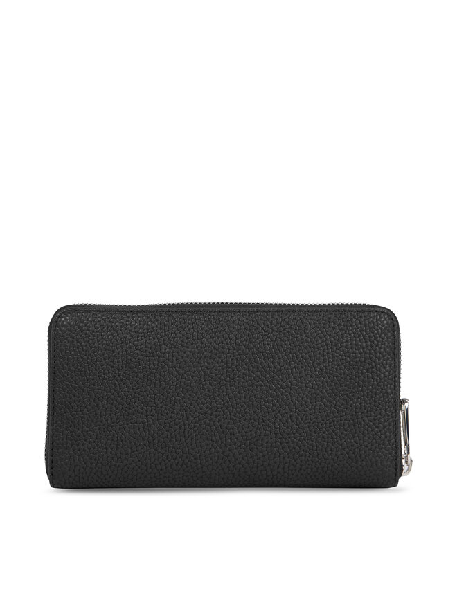 Tommy Hilfiger Cartera grande para mujer Tommy Hilfiger Th Emblem Large Za AW0AW15181 Negro