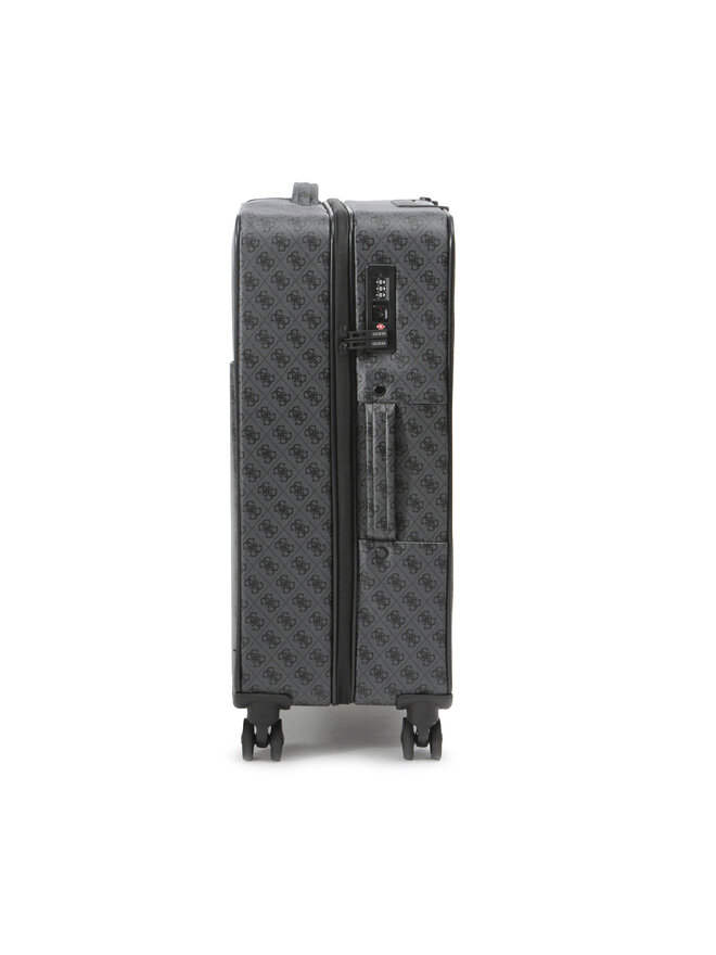 Guess Walizka duża Guess Vezzola Travel TMVZLS P3302 Czarne rodowanie