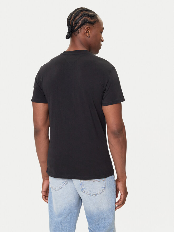 Tommy Jeans Tommy Jeans T-Shirt Linear Chest DM0DM21780 Schwarz Slim Fit