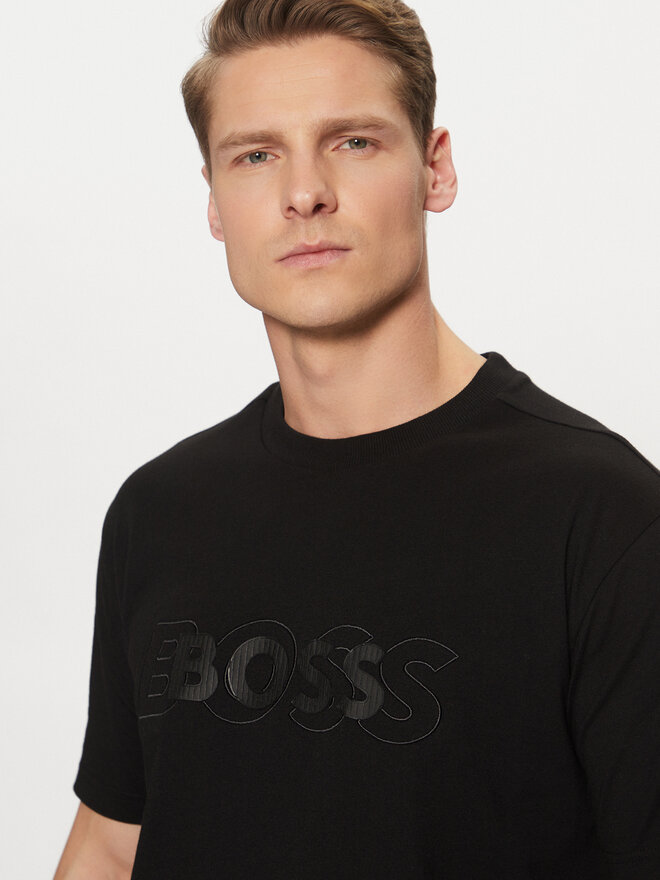 BOSS BOSS Футболка 50531271 Чорний Regular Fit