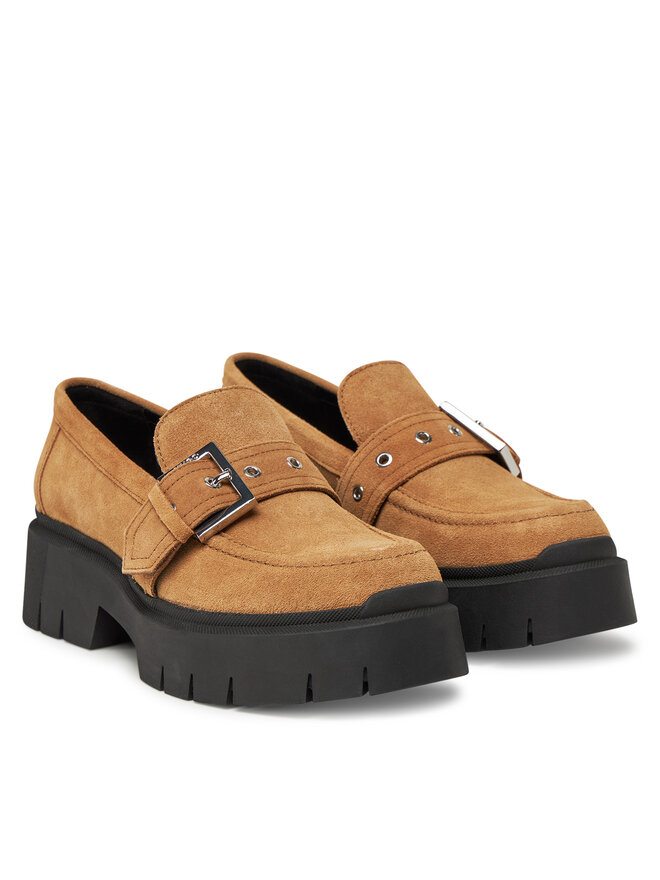 HUGO Loafersy HUGO 50541731 Beżowy