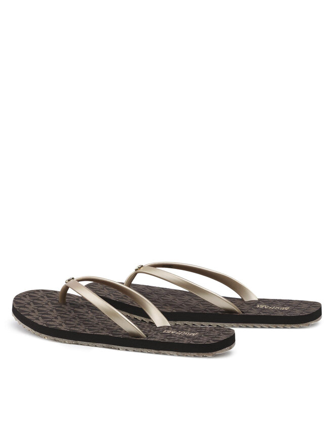 Japonki MICHAEL Michael Kors Jinx Flip Flop 40S1JIFA1Q Złoty
