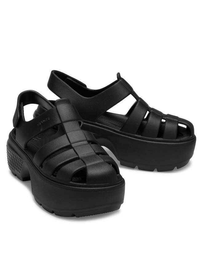 Crocs Sandały Crocs Stomp Fisherman Sandal 209938 Czarny