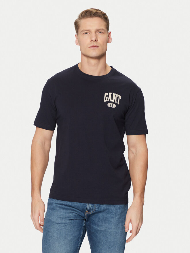 Gant Gant Póló 2003292 Sötétkék Regular Fit