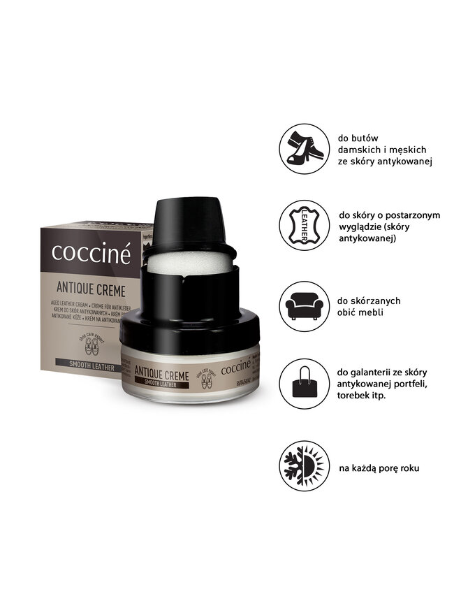 Coccine Krem do obuwia Coccine Antique Creme 55/04/50/Z/V6