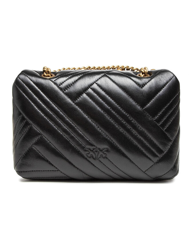 PINKO Handtasche Pinko Love Mini Puff Woven Studs Cl PE 21 PLTT 1P2259 Y6YW Schwarz